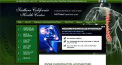 Desktop Screenshot of irvinechiropractor.com