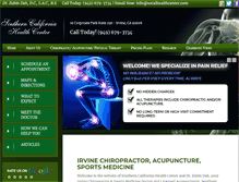 Tablet Screenshot of irvinechiropractor.com